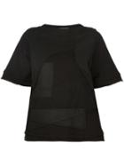 Alexandre Plokhov Patchwork Sweatshirt, Women's, Size: 38, Black, Cotton