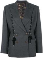 Jean Paul Gaultier Pre-owned Lace-up Double-breasted Jacket - Grey