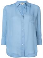 L'agence - Ryan Shirt - Women - Silk - S, Blue, Silk