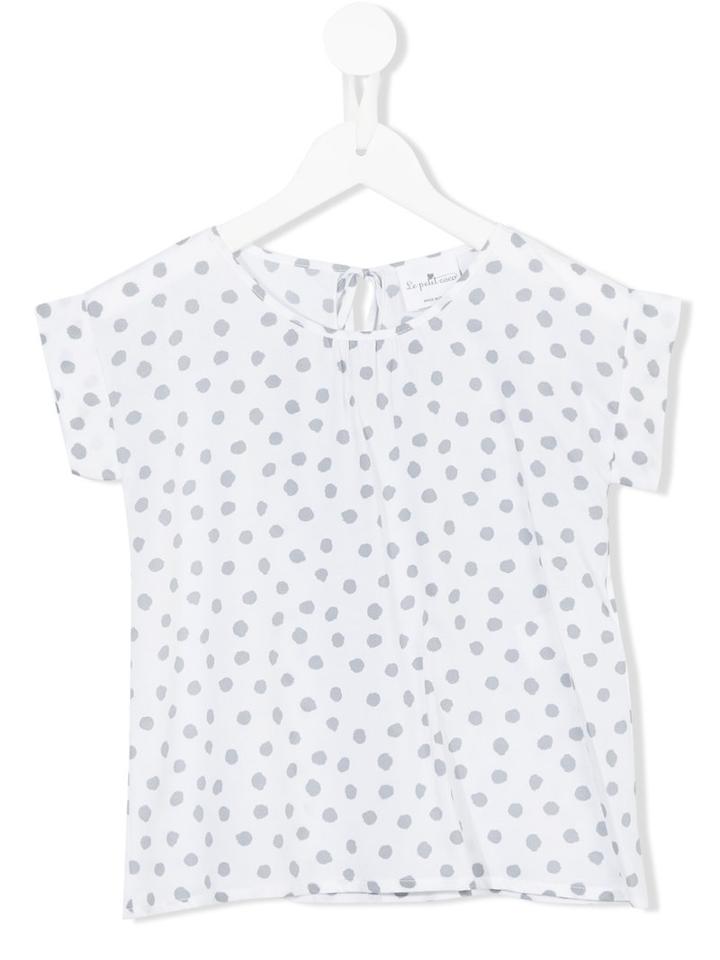 Le Petit Coco Polka Dot T-shirt, Girl's, Size: 6 Yrs, White