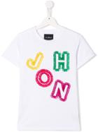 John Richmond Junior Teen Embroidered T-shirt - White
