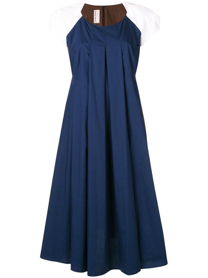Antonio Marras Colour Block Flared Dress - Blue