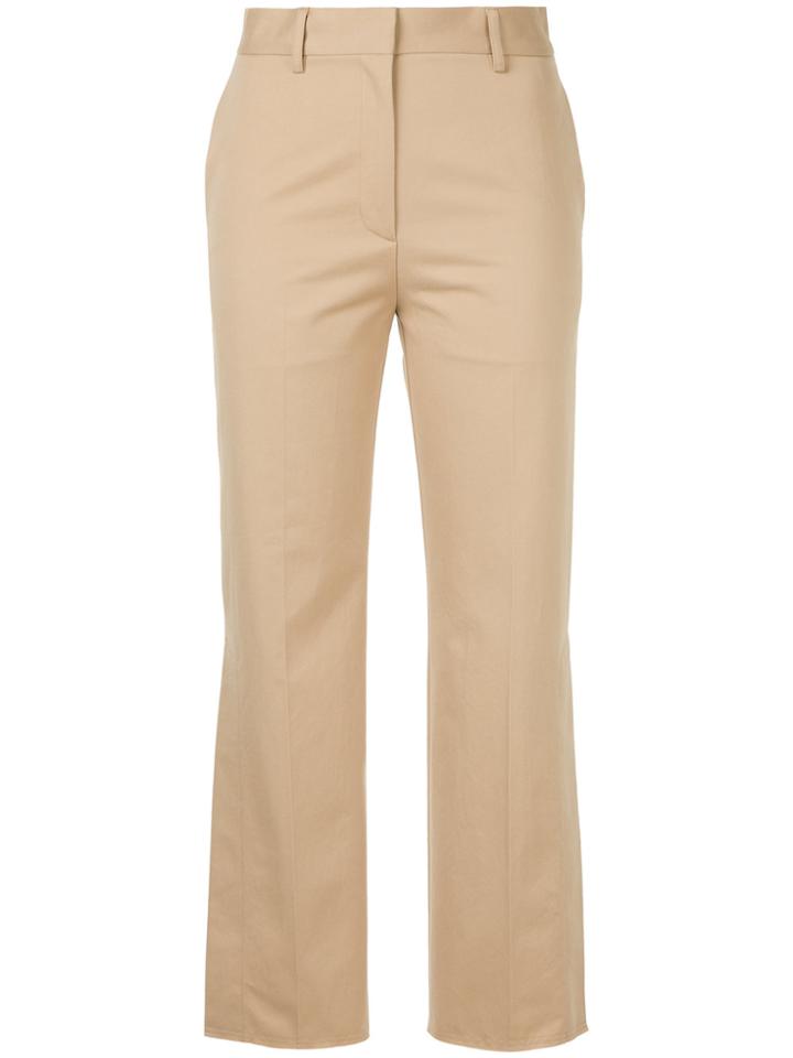 H Beauty & Youth Cropped High-waisted Trousers - Brown