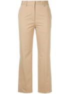 H Beauty & Youth Cropped High-waisted Trousers - Brown