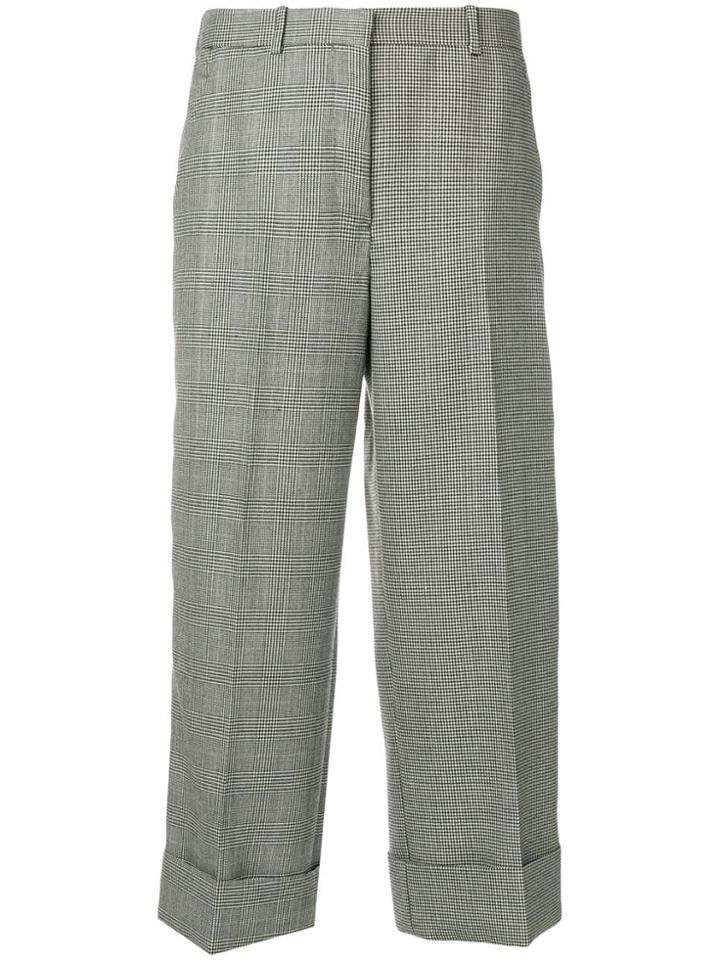 Thom Browne Prince Of Wales Wool Sack Trouser - Black