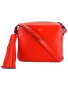 Anya Hindmarch Smiley Leather Cross Body Bag, Women's, Red