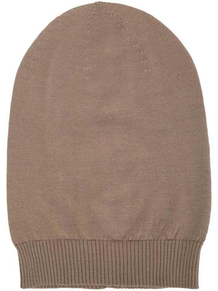 Rick Owens Ribbed Beanie, Adult Unisex, Brown, Virgin Wool