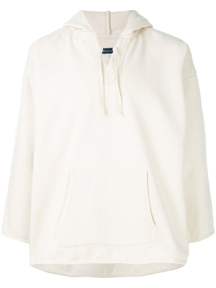 Levi's: Made & Crafted Cropped Sleeves Hoodie - White