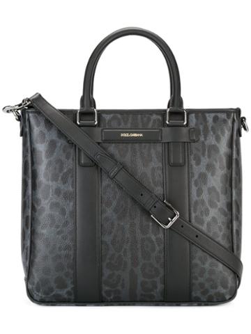 Dolce & Gabbana Mediterraneo Tote, Black, Calf Leather
