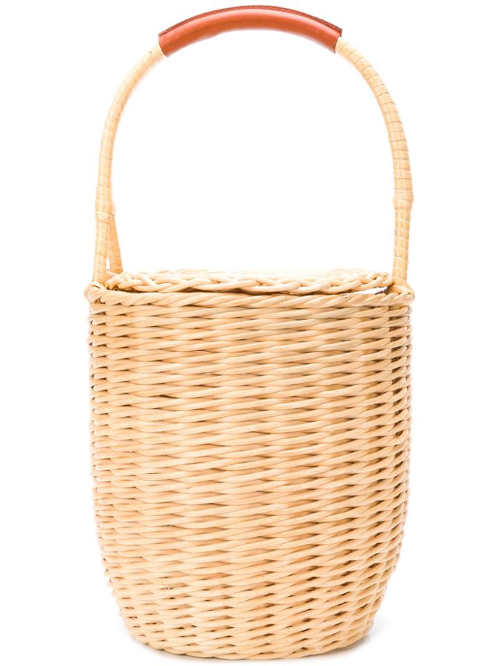 A.p.c. Woven Basket Tote Bag - Nude & Neutrals