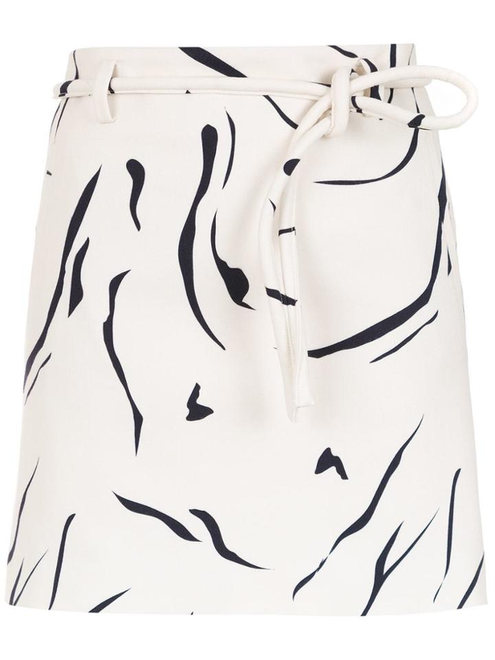 Egrey Printed Flared Skirt - Nude & Neutrals