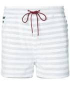 Loveless - Striped Drawstring Shorts - Women - Cotton/polyester - 34, White, Cotton/polyester