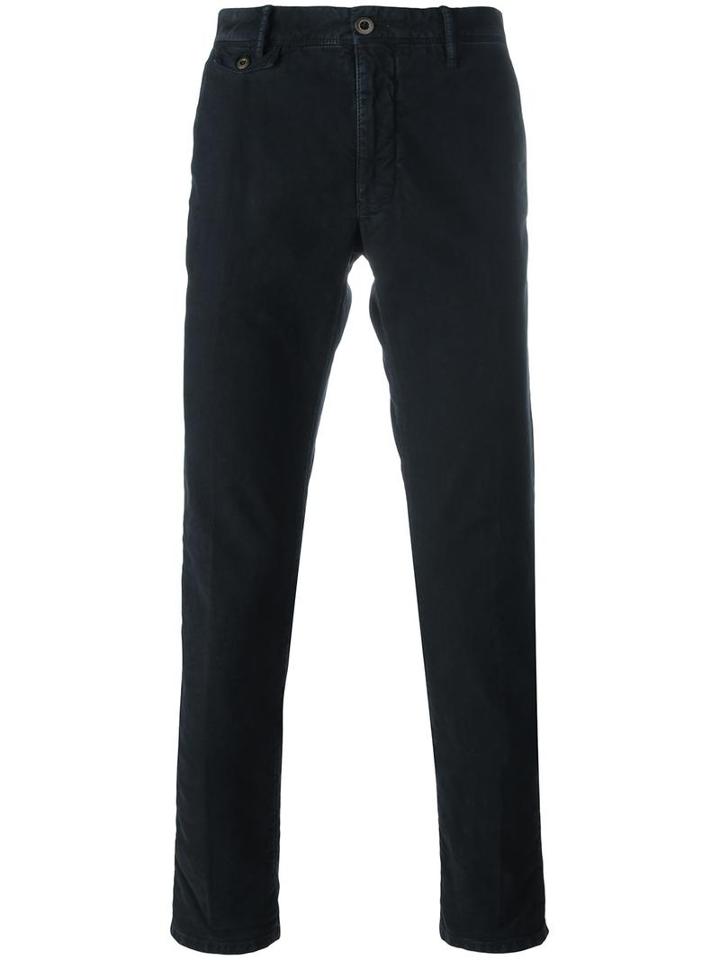 Incotex Skinny Trousers, Men's, Size: 34, Blue, Cotton/spandex/elastane