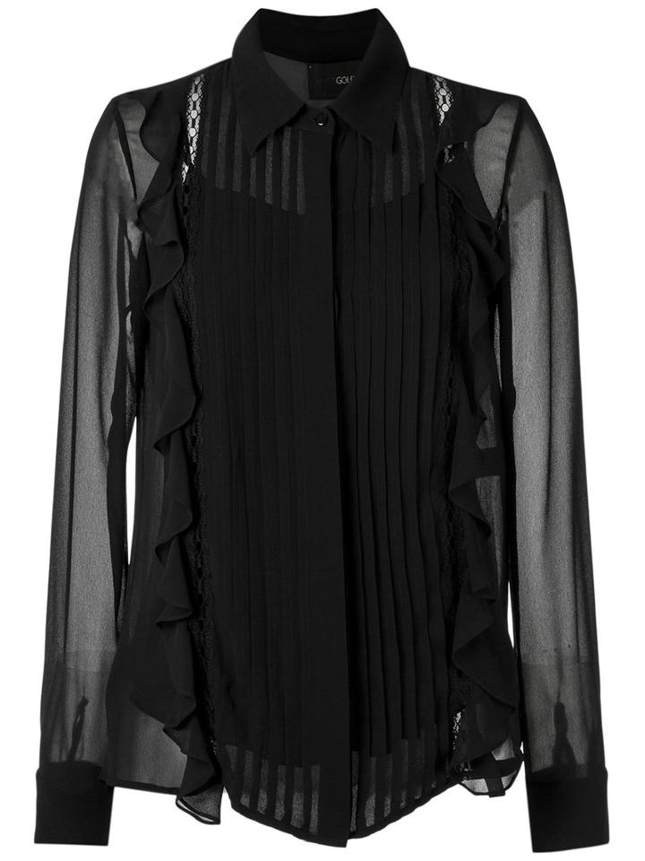 Andrea Bogosian Silk Shirt, Women's, Size: Medium, Black, Silk