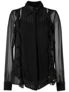 Andrea Bogosian Silk Shirt, Women's, Size: Medium, Black, Silk