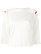 Mm6 Maison Margiela Rear Print Sweatshirt, Women's, Size: Medium, Beige, Cotton