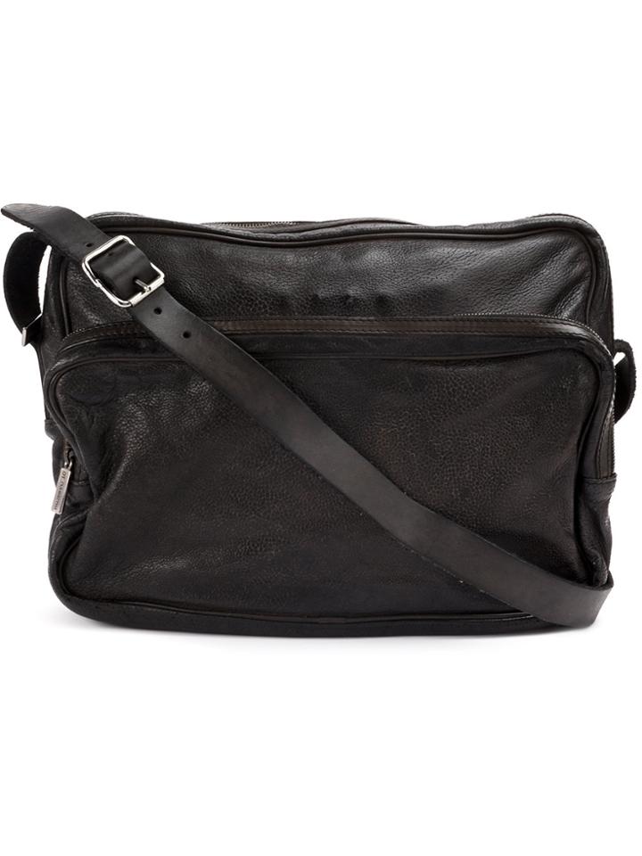 Numero 10 Textured Satchel Bag - Black