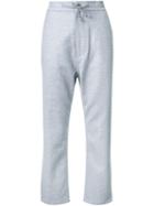 Fad Three Tapered Cropped Trousers, Women's, Size: Medium, Grey, Nylon/polyester/polyurethane/wool