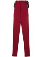 Jean Paul Gaultier Vintage Suspender Trousers - Red