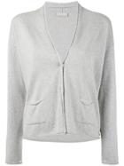 Le Tricot Perugia Knitted Cardigan - Grey