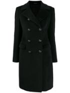 Tagliatore Wool Military Coat - Black
