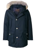 Woolrich Fur Trim Padded Jacket - Blue