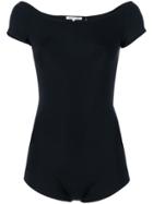 Helmut Lang Boat Neck Bodysuit - Black