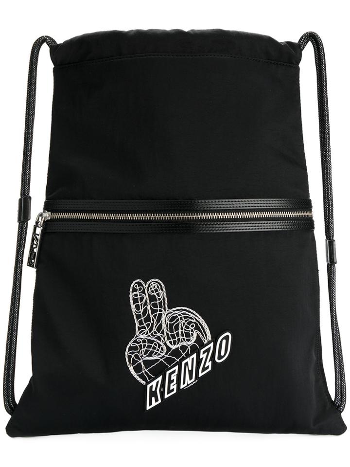 Kenzo Peace World Backpack - Black