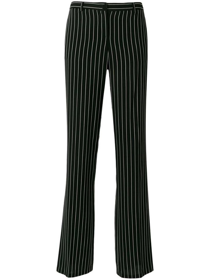 Giorgio Armani Vintage Striped Trousers - Black
