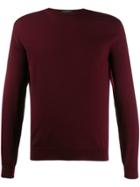 Zanone Knit Roll Neck Sweater - Red