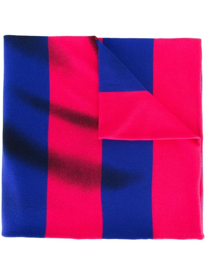 Moschino Trompe-l'ail Striped Scarf