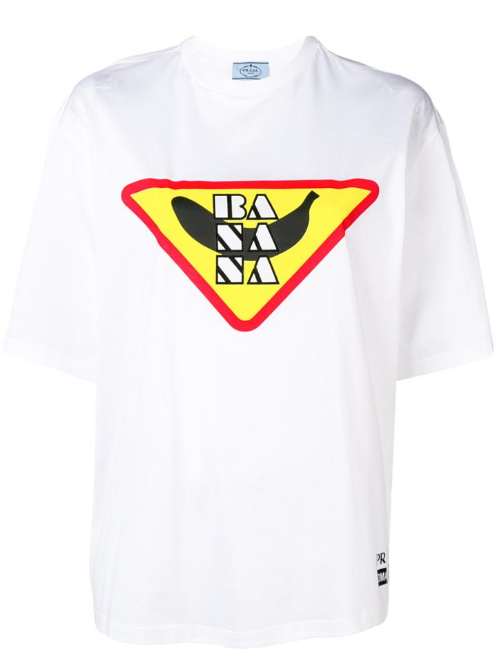 Prada Banana T-shirt - White