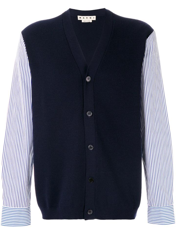 Marni Shirt Sleeve Sweater - Blue