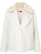 Des Prés Fax Fur Collar Coat - Neutrals