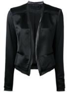 Diane Von Furstenberg Fitted Blazer, Women's, Size: 4, Black, Viscose
