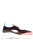 Nicole Saldaña Cutout Slip-on Trainers - Black