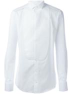 Dolce & Gabbana Bib Shirt, Men's, Size: 39, White, Cotton
