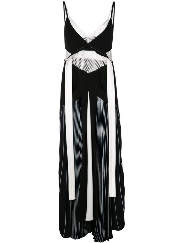 Proenza Schouler Pleated Cady Sleeveless Maxi Dress - White