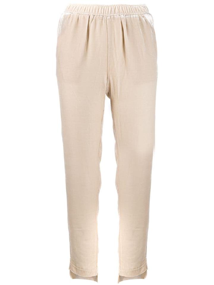 Gold Hawk Cropped Pull-on Trousers - Neutrals