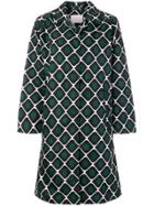 La Doublej Printed Pattern Coat - Green