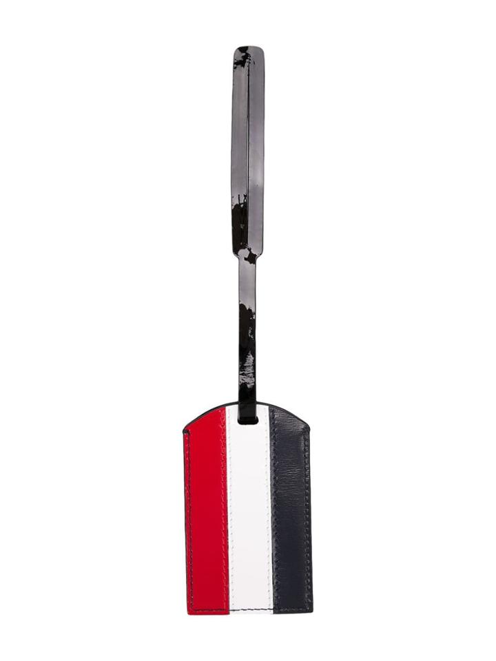 Thom Browne Rwb Stripe Luggage Tag - Blue