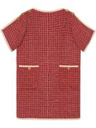 Gucci Logo Print Shift Dress - Red