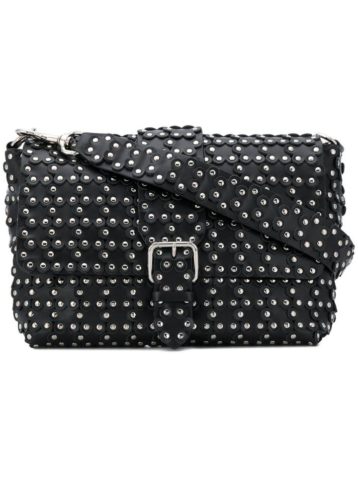 Red Valentino Square Shaped Shoulder Bag - Black