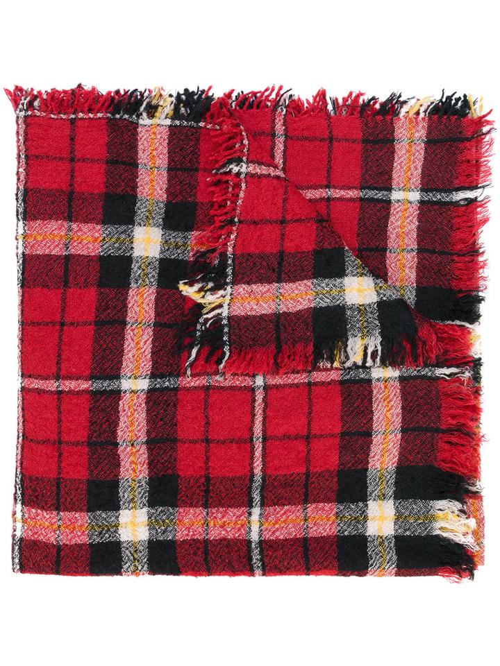 Isabel Marant Étoile - Loria Woven Scarf - Women - Silk/wool - One Size, Red, Silk/wool