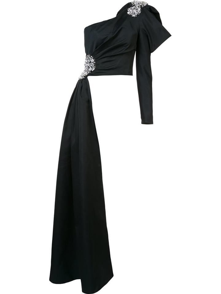 Moschino Embellished One Shoulder Top