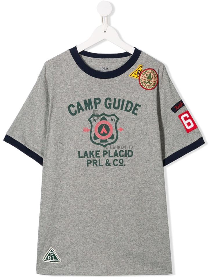 Ralph Lauren Kids Teen Camp Guide T-shirt - Grey
