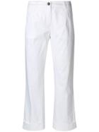 Fay Straight Trousers - White