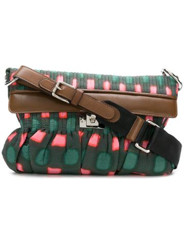 Marni Vintage Patterned Shoulder Bag - Green