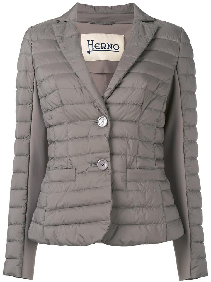 Herno Puffer Jacket, Women's, Size: 48, Brown, Polyamide/polyurethane/spandex/elastane/polyimide