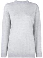 Adam Lippes Cashmere And Silk Sweatshirt, Women's, Size: Large, Grey, Silk/hemp/cashmere